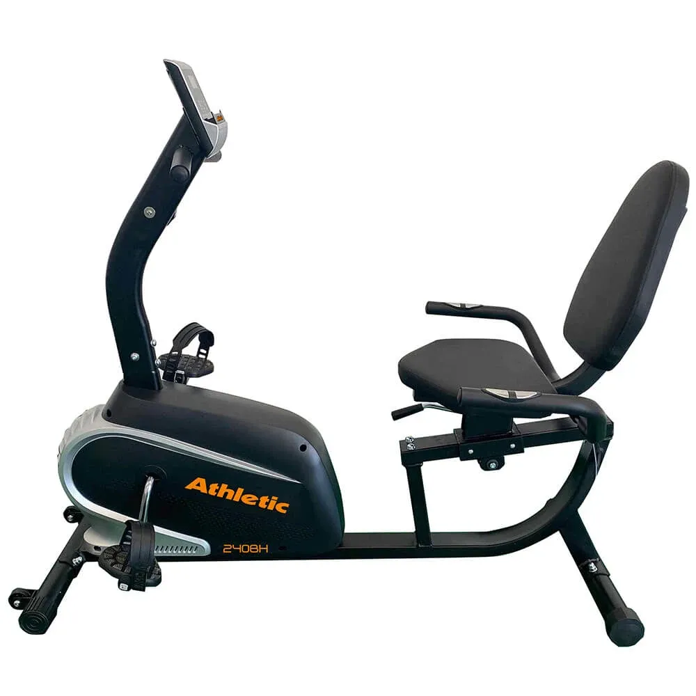Bicicleta Ergométrica Horizontal Athletic Vision 240BH 8 Níveis de Esforço