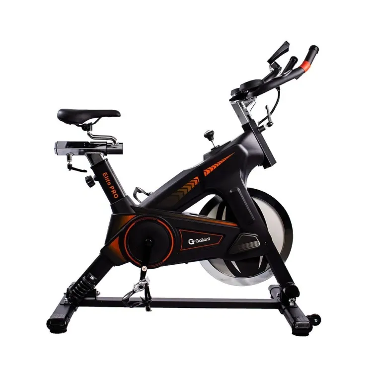 Bicicleta Ergométrica Spinning Gallant Elite Pro Mecânica Ate 120kg Roda De Inercia 18kg (GSB18HBTA-PT)