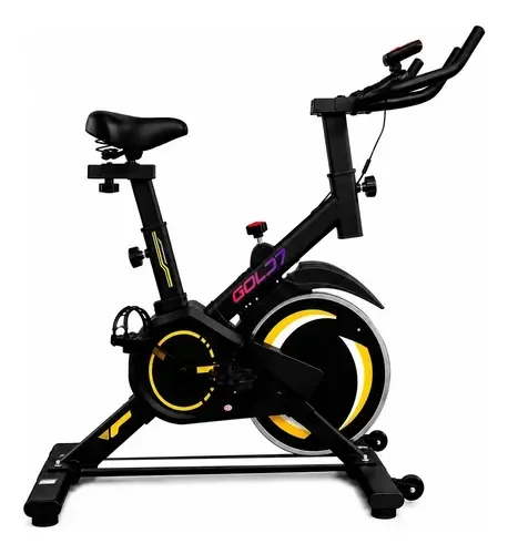 Bicicleta Spinning Ergométrica Gold7 com Roda de Inércia de 8 kg