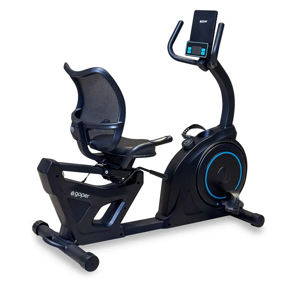 Bicicleta Ergométrica Horizontal Goper Smart Bike Preta
