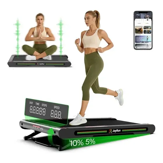 Esteira Elétrica JoyRun P2Pro Dobrável com Plataforma Vibratória e Inclinação, para Academia em Casa