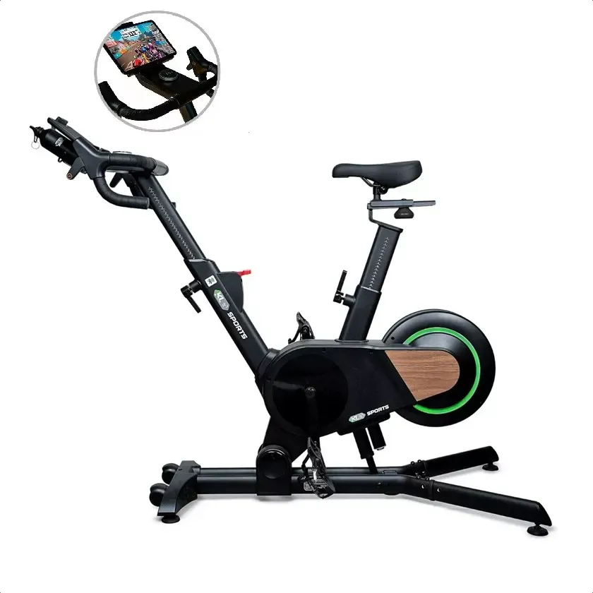 Bicicleta Spinning KL Sports KS-ONE com Inclinação Eletrônica e Sensor de Potência