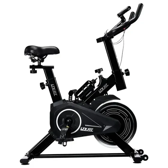 Bicicleta Ergométrica Bike Spinning 6kg de inércia Fitness Preto Ltx Fit Para Cardio E Musculação PANTHER-X