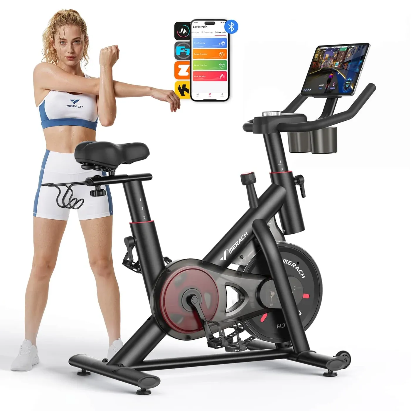 Bicicleta Ergométrica Estática Magnética Merach S26R2