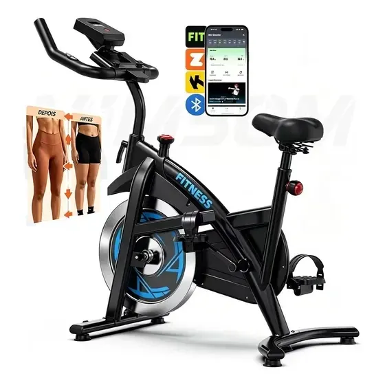 Bicicleta Ergométrica Spinning Mimsom 1020PRO com Bluetooth e Volante de Inércia de 15 kg