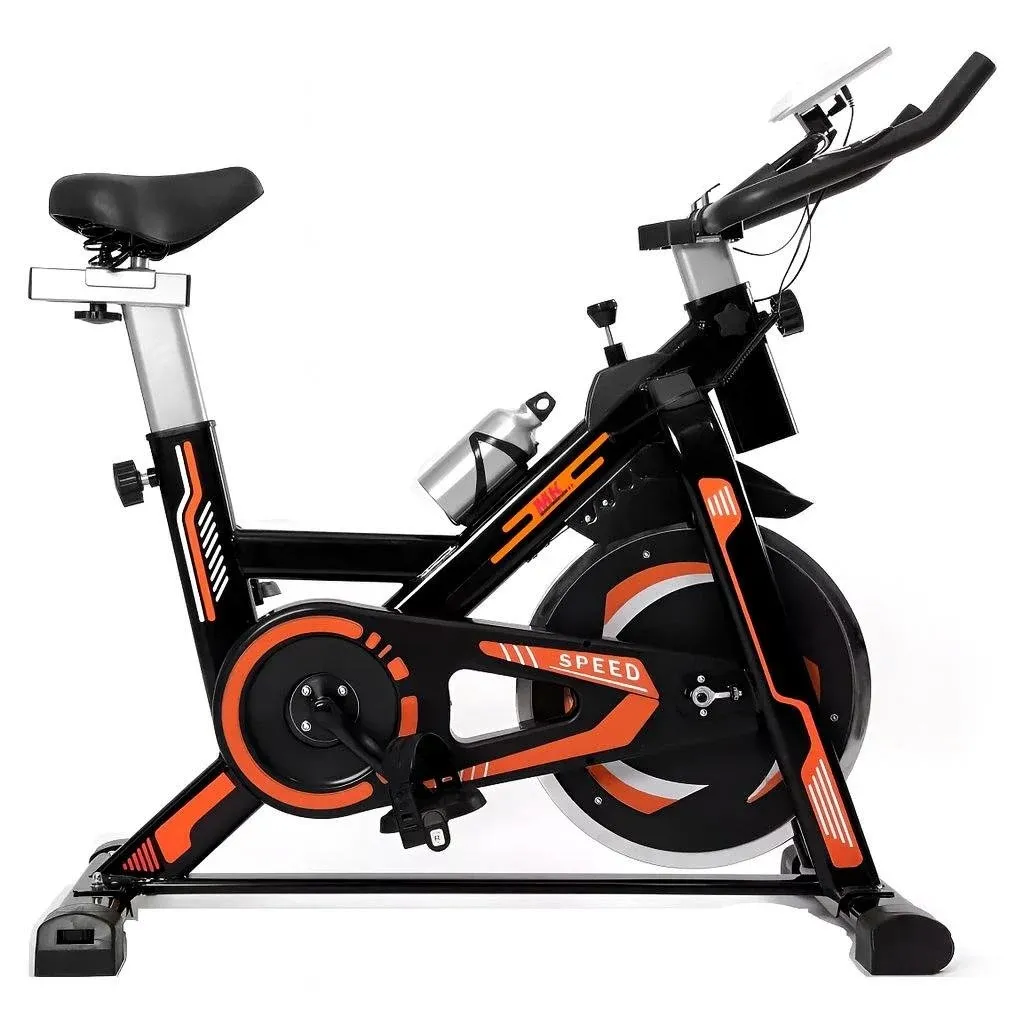 Bicicleta Ergométrica Spinning MKFIT BIK0013 com roda de inércia de 13 kg