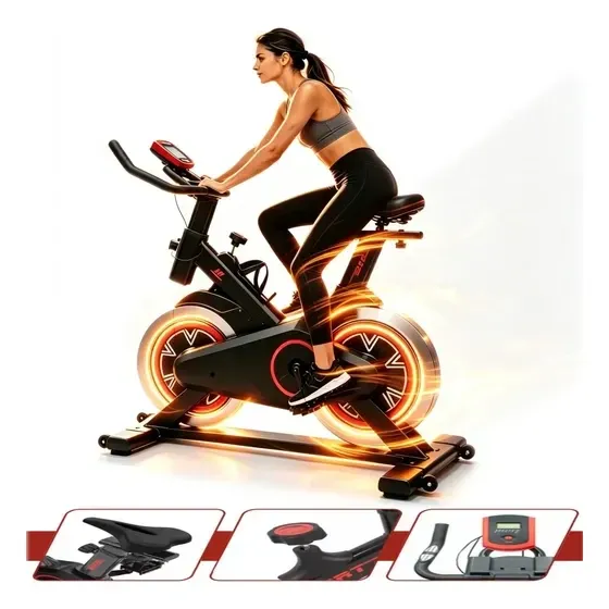 Bicicleta Ergométrica Spinning Fit Profissional Display LCD