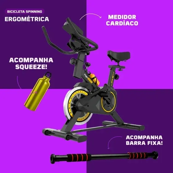 Bicicleta Ergométrica Spinning Pluggei Select PluggFit 8009