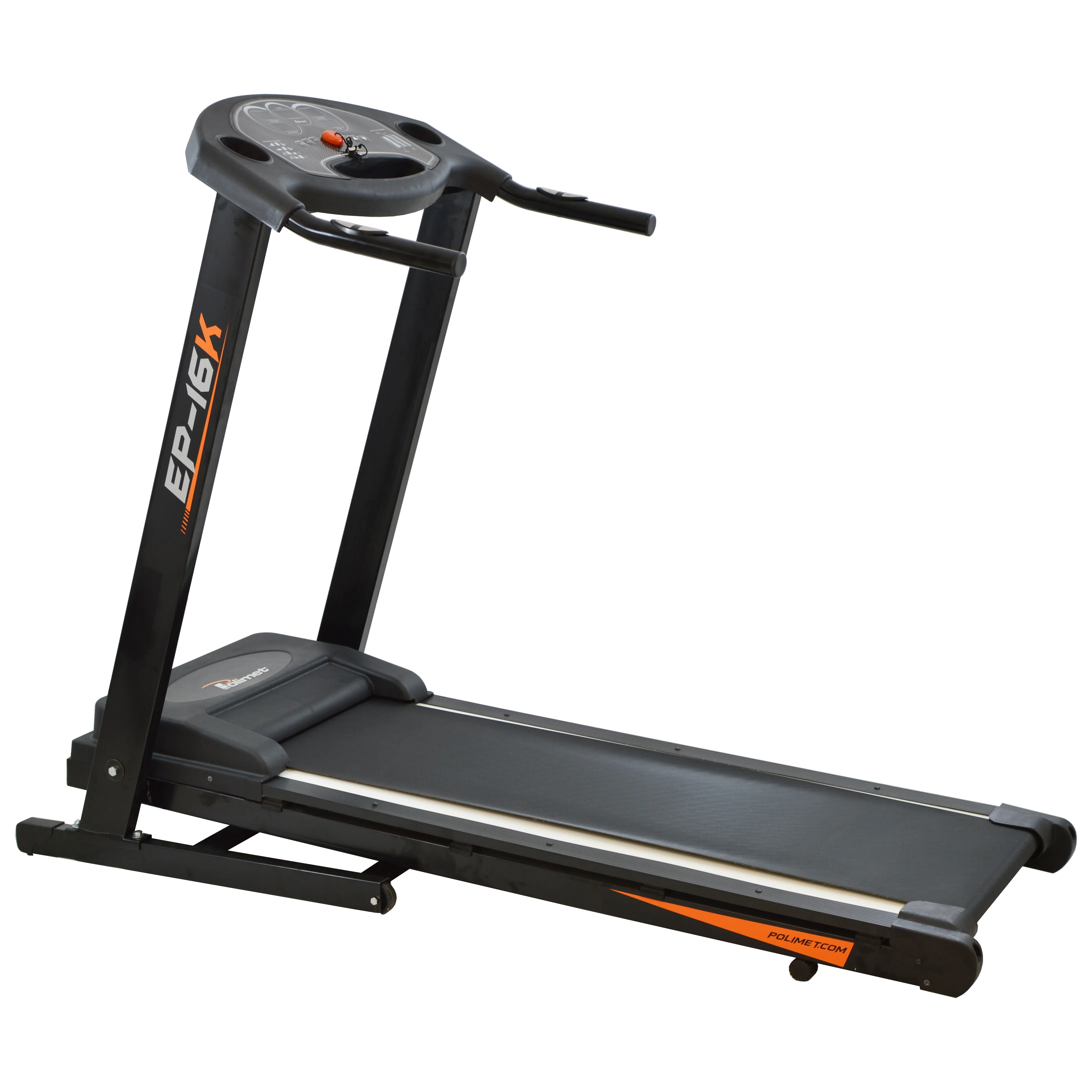 Esteira Ergométrica Elétrica Dobrável EP-16K 4 Programas Amortecedor 16 km/h 120 kg Poli Sports