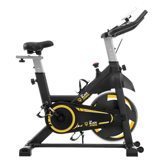 Bicicleta Spinning The Black Fitness FBE800 com roda de inércia de 8 kg